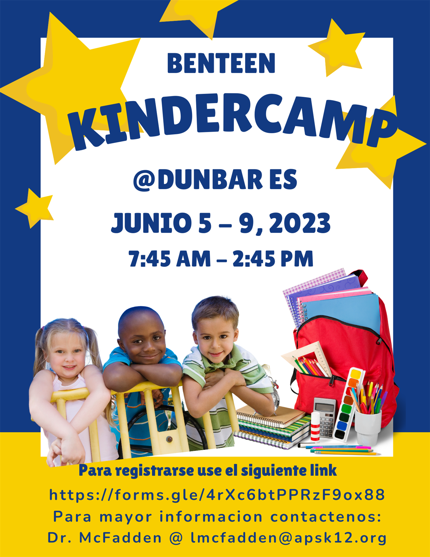  Benteen Kindergarten at Dunbar Spanish